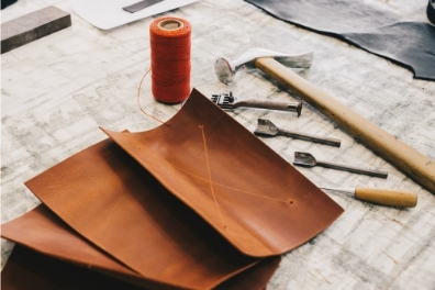 making handmade leather