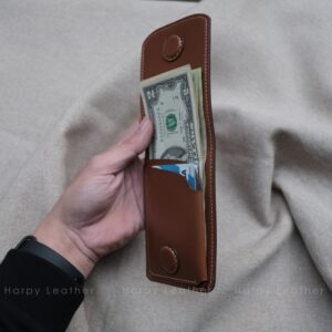 Slim Manhattan Leather Classic Wallet Handmade by Hentley