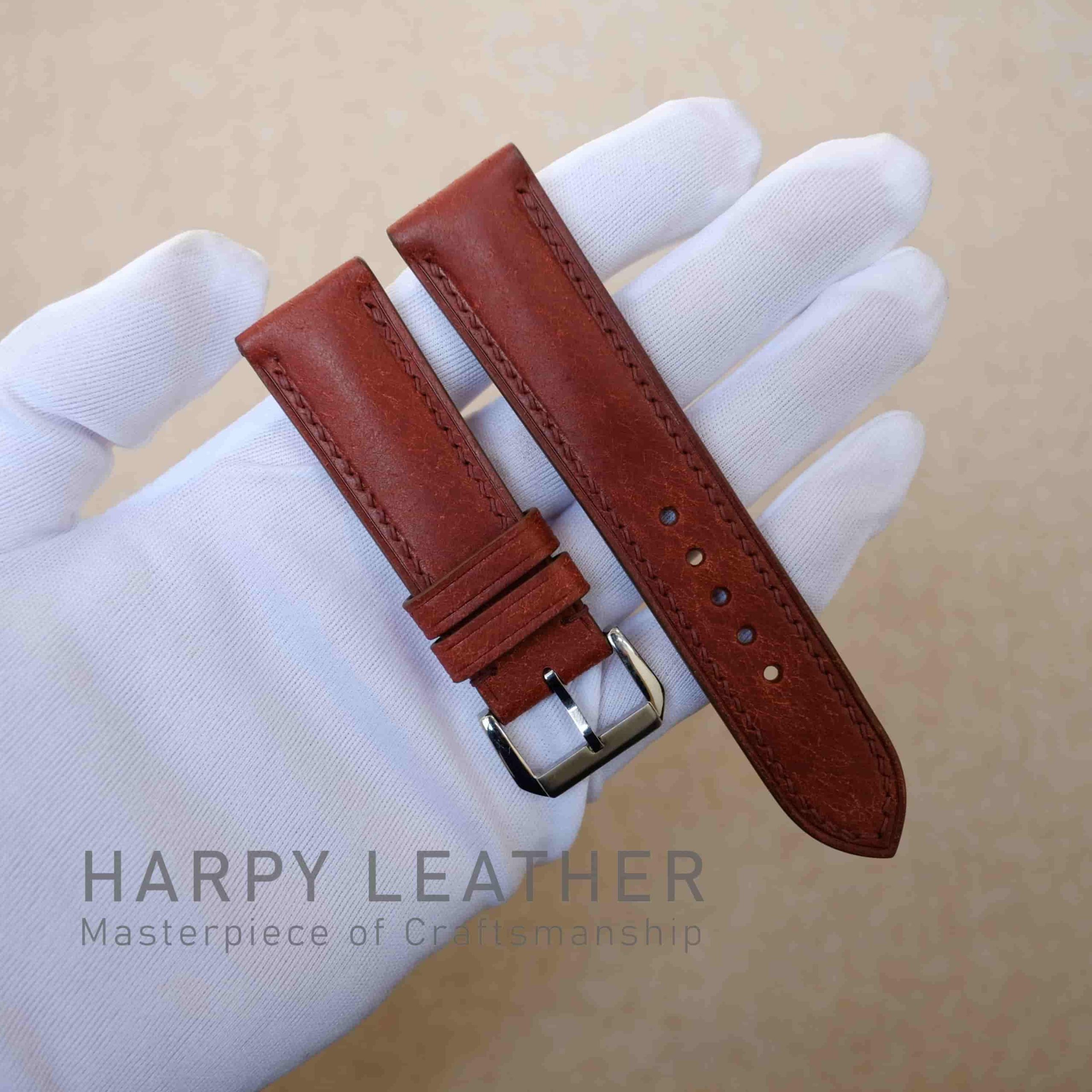 HIRSCH Osiris Burgundy Calfskin Leather Watch Strap | Hirsch Straps USA