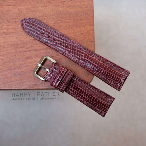 bordeaux-lizard-leather-watch-strap