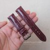 bordeaux-lizard-leather-watch-strap