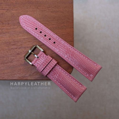 pink-lizard-leather-watch-strap