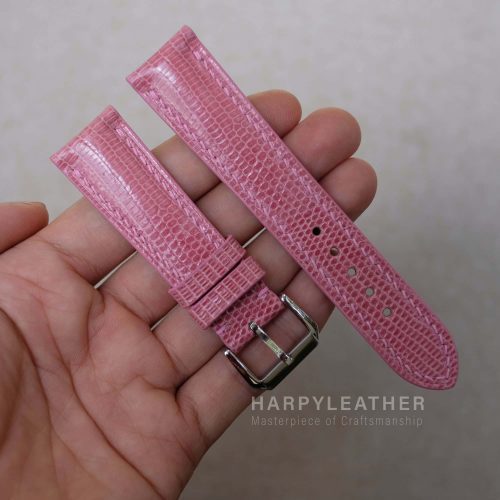 pink-lizard-leather-watch-strap