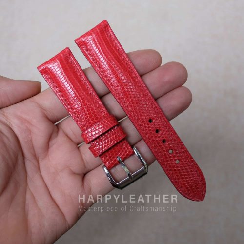 red-lizard-leather-watch-strap