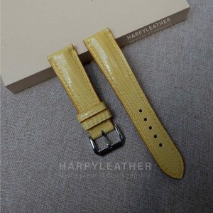 yellow-lizard-leather-watch-strap