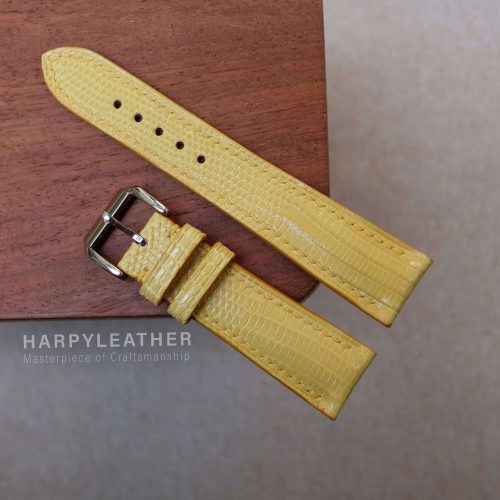 yellow-lizard-leather-watch-strap