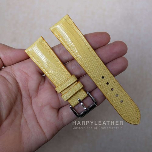 yellow-lizard-leather-watch-strap