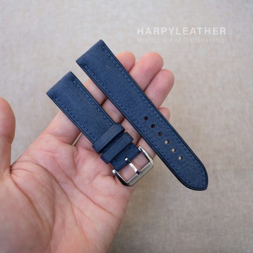 Blue babele leather watch strap 2