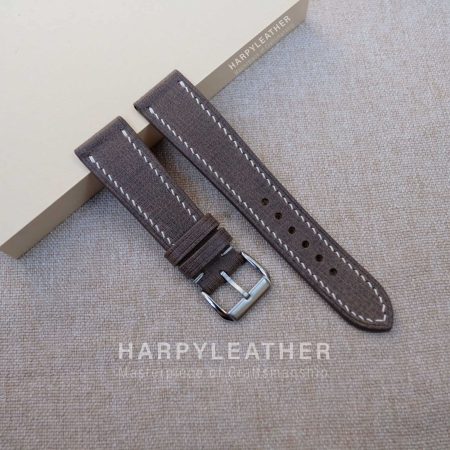 Brown-babele-flat-watch-strap
