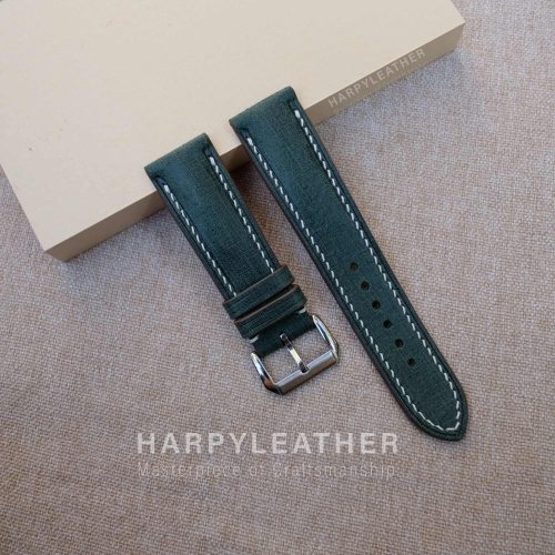 dark-green-babele-leather-watch-strap