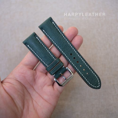 dark green babele leather watch strap 2 2