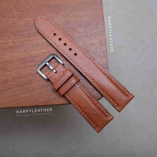 brown mozart leather watch strap 2 1