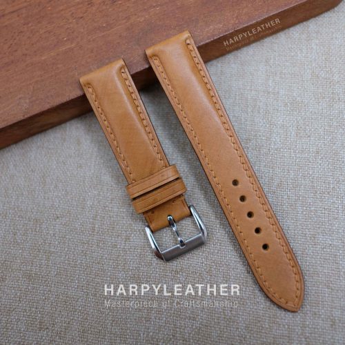 light-brown-mozart-leather-watch-strap