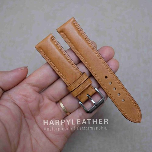 light-brown-mozart-leather-watch-strap