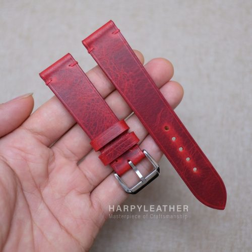 red-waxy-slim-watch-strap