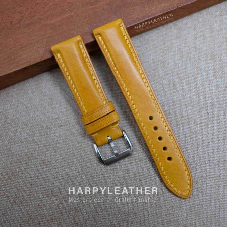 yellow-mozart-leather-watch-strap