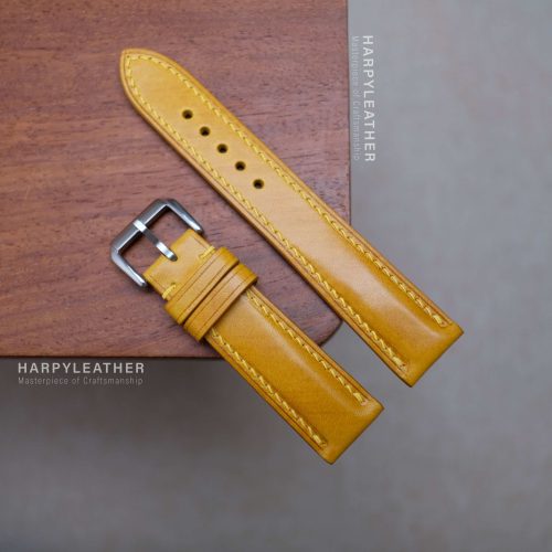 yellow-mozart-leather-watch-strap