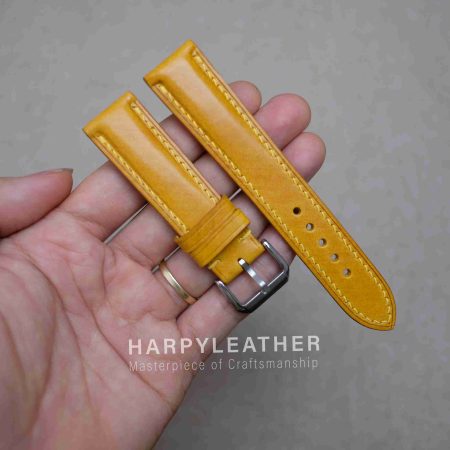 yellow-mozart-leather-watch-strap