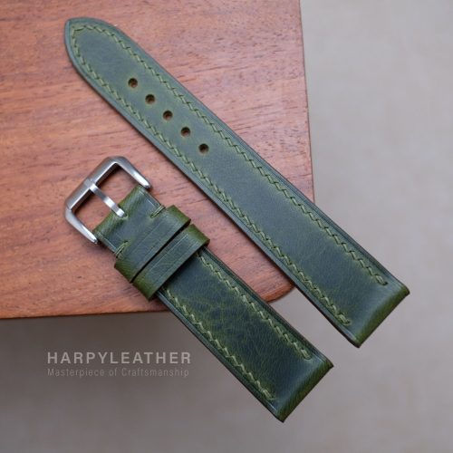 olive-waxy-flat-watch-strap