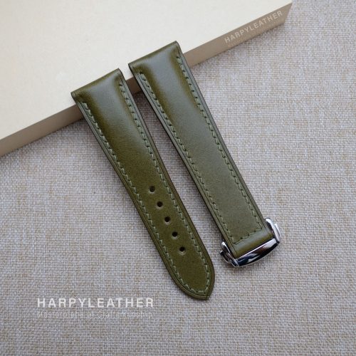 Olive-green-buttero-strap-omega-style-clasp