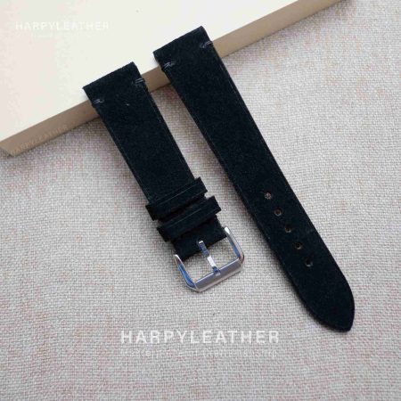 Black-suede-slim-watch-strap