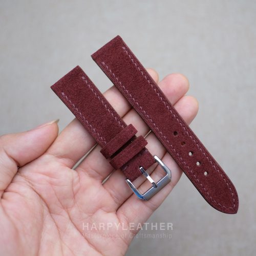 Boudeaux suede flat watch strap 2