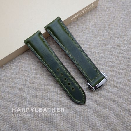 Green-waxy-strap-omega-style-clasp