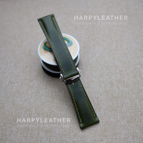 Green waxy strap omega style clasp 4