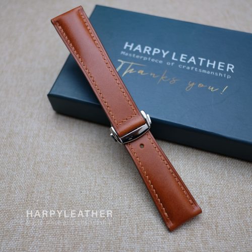 brown buttero strap omega style clasp 3