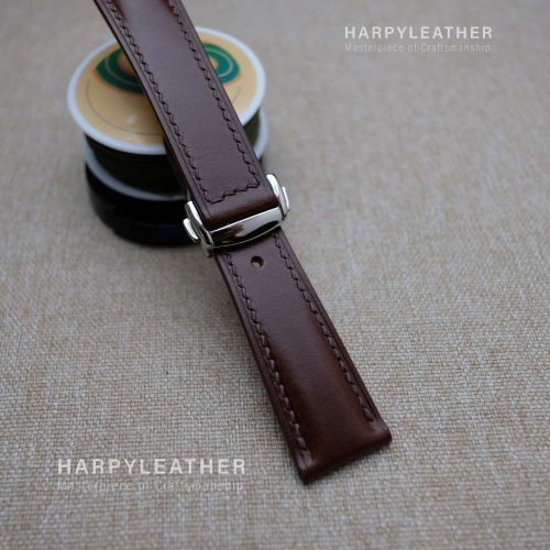 dark brown buttero strap omega style clasp 2