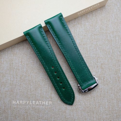 green buttero strap omega style clasp 2