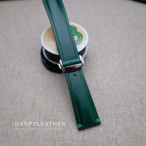 green buttero strap omega style clasp 3