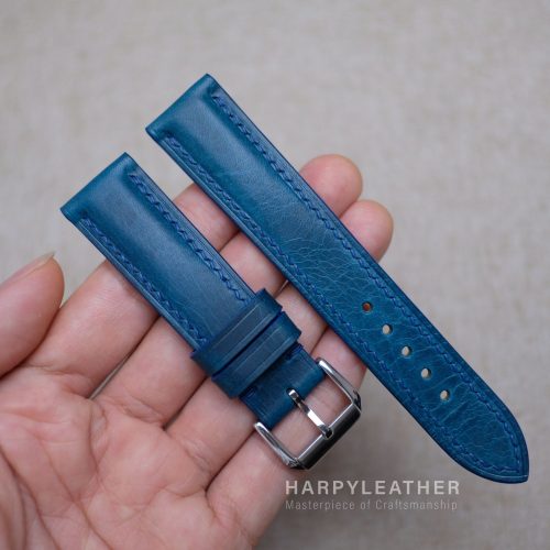 navy blue waxy watch strap 2