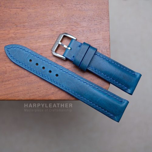 navy blue waxy watch strap 3