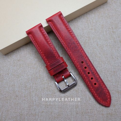 red-waxy-leather-watch-strap