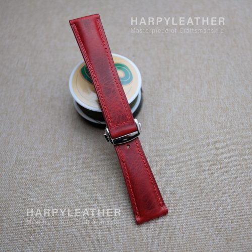 red waxy strap omega style clasp 4