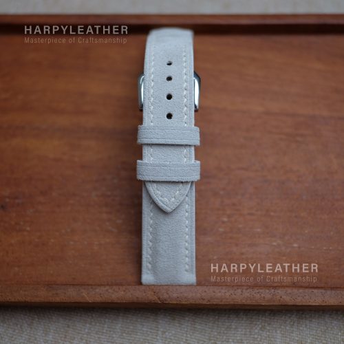 white suede watch strap 3