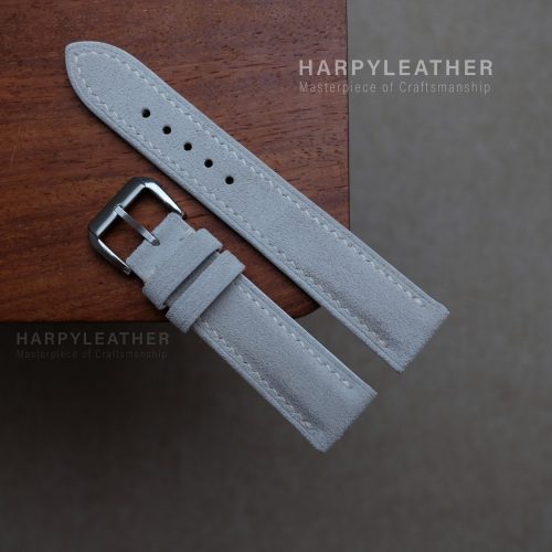 white suede watch strap 4