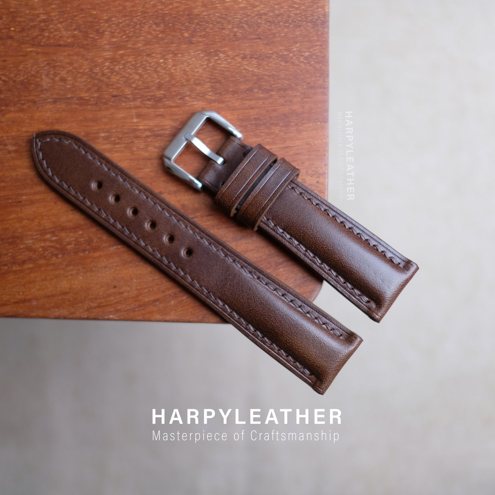 Dark brown Museum Leather Watch Strap Dark-Brown-Museum-Leather-Watch-Strap