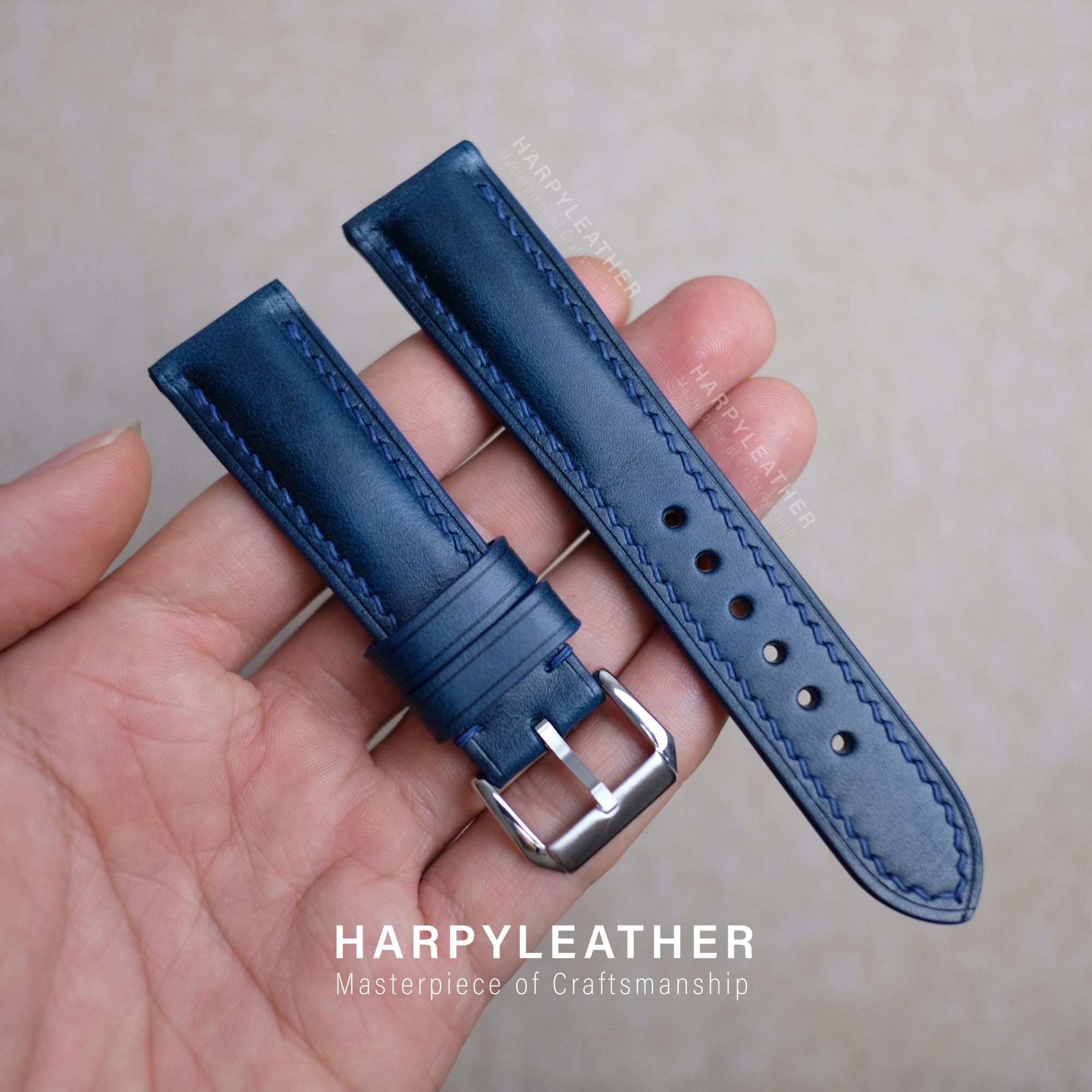 Navy Museum leather watch strap; Navy-museum-leather-watch-strap