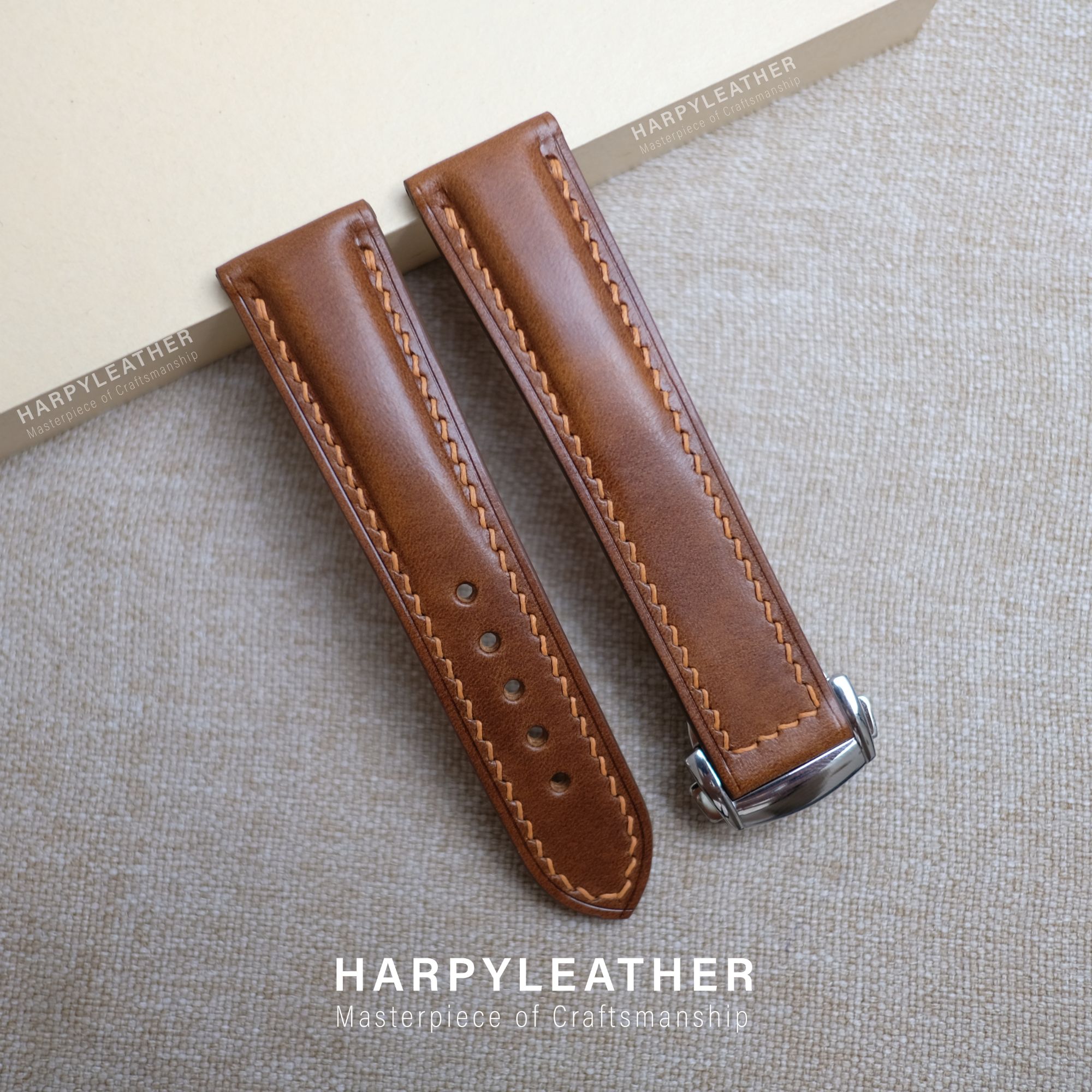 Whisky brown museum strap omega style clasp whisky-brown-museum-strap-omega-style-clasp